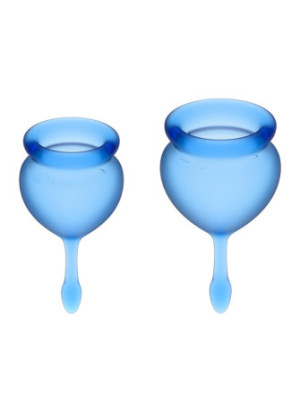 2 coupes menstruelles Satisfyer Dark Bleu FEEL GOOD - CC597822
